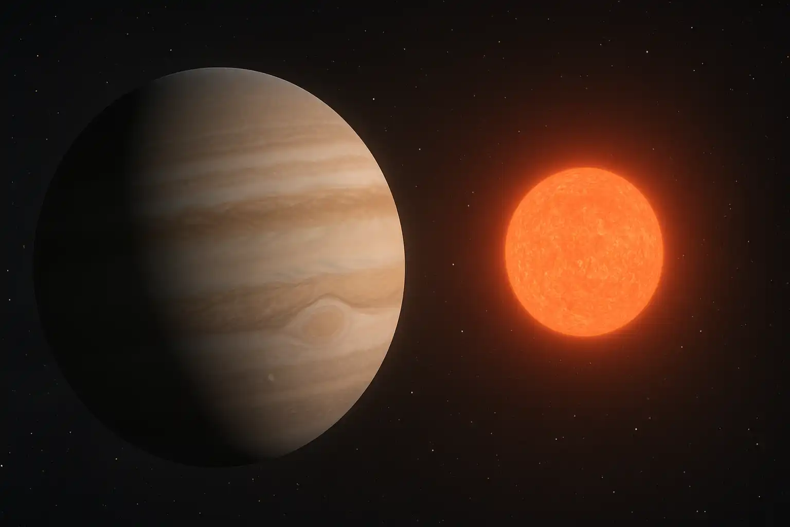 Gigantyczna planeta wokół małej gwiazdy podważa teorię formowania planet