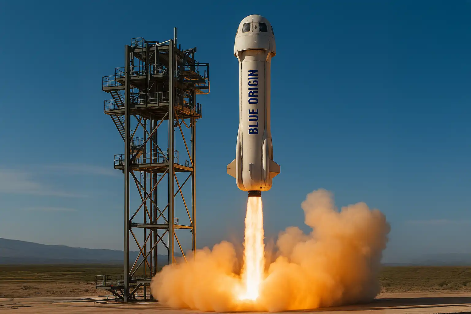 Blue Origin wynosi sześciu turystów kosmicznych na granicę przestrzeni
