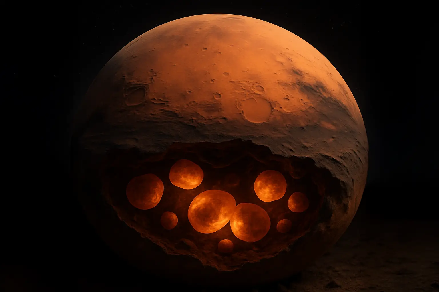 Tajemnicze struktury we wnętrzu Marsa mogą być pozostałościami protoplanet